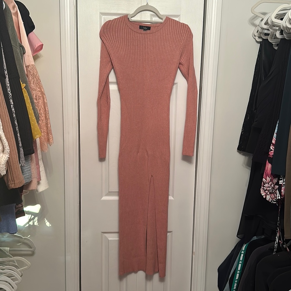 Lulus new pink sweater dress